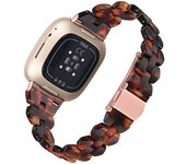Para Fitbit Versa 4 / Sense 2 Correa de reloj de resina de reemplazo Banda de reloj de liberación rápida con cierre plegable Multicolor Style A