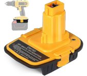 2023, Dm18d DCA1820 Adaptador de batería con USB Compatible Dewalt 20V / 18V Compatible Milwaukee M18 18V Batería de litio DCB204 DCB205 Convertido...