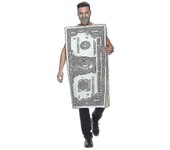 Divertido disfraz de dólar para adultos Mono de billete Cosplay de Halloween Disfraz de fiesta de carnaval