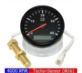 3K 4K 6K 8K RPM Tacómetro Tacómetro de barco de 85 mm Motor digital Contador de horas Medidor de tacómetro para diesel Medidor de rpm de coche de g...