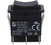 HY12-9-3 Pequeño Industrial On Off Safe Arc Single Pole Rocker Switch Botón Pulsador 1PC