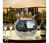 cubitera de discoteca para fiestas, centros de mesa de bola de discoteca, deslumbrante decoración de mesa de fiesta retro, decoraciones para el hog...