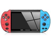 X12 X7 X1 Consolas de Juegos Retro Portátil Bulit en 10000 Juegos Consola de Vídeo AU X7 4.3 inchRedBlue