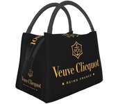 Redkid Custom Clicquot Champagne Lunch Bags Hombres Mujeres Vcp Warm Cooler Cajas de almuerzo aisladas para picnic Camping Work Travel 9 28x18x16.5cm