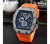 2023 Función de reloj deportivo automático de 3 pines para hombre de calidad AAA superior de lujo RM Reloj de diamantes para hombre 17