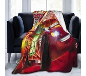 Coches Vintage Rayo Mcqueen Novedad Manta con capucha Mantas protectoras Juego Trucos manta Juego Conjunto de mantas Múltiples tamaños 100x125cm 50...