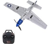 Avión RC 2.4GHz Avión RC Giroscopio de 6 ejes Avión de planeo Juguetes de vuelo para adultos Niños Niños One-Key U