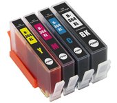 1 Juego compatible con 4 cartuchos de tinta para impresora HP 364 (HP364XL) Negro Cian Magenta Amarillo