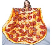 Manta de pizza de doble cara para adultos y niños, manta gigante divertida realista de tirar comida, novedad