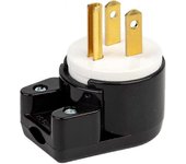 90 grados Usa Canada Macho Plug 5-15P 3 Pole Angle DIY Plug. 15a 125v usa 3pin