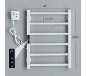 Redkid Toallero eléctrico Pantalla de visualización digital táctil Calentador de baño Toallero Toallero de secado eléctrico Resistente al agua Blan...