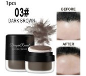 3 Colores Cabello Polvo Esponjoso Al Instante Cobertura del Corrector de Cabello Al Instante Encubrimiento de Raíz Negra Natural Instantáneo A03