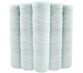 Set De 5 Cartuchos De Filtro De Agua En Espiral Anti Sedimentos 9 Pulgadas 3/4 - 20 Micrones Compatible Con Filtros De 10 Pulgadas Made In France-kryc