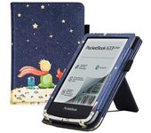 unbrand Pocketbook 606/616 Pocketbook 627/628 Pocketbook 632/633 Color 2020 Funda para eReader - con Soporte/Correa de Mano/Auto Sleep/Wake Pequeño...
