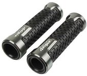 NINJA Accesorio de motocicleta Manillar de goma Puños de manillar Extremo de barra Gel para Kawasaki Ninja 250 300 400 650 1000 H2 H2R 250R 2013-20...