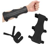 Protector de brazo de tiro con arco de 1 pieza, protector de brazo de tiro con arco, protector de brazo de tiro con arco con protección de dedos, p...