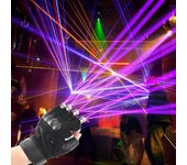 Guantes láser RGB Multi-línea 4 cabezas Disco Laser Dj Beam Luz de escenario para espectáculo de baile de dedos Fiesta de Halloween Club nocturno R...