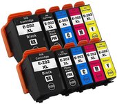 Cartuchos de tinta 202XL para Epson 202 202XL Compatible con la impresora Epson Expression Premium XP-6000 XP-6005 XP-6100 XP-6105 2SET