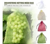 Bolsa protectora para racimos de pomelo, bolsa de organza con cordón que ofrece protección total. Verde (100 piezas) 17x23CM