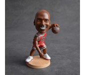 Sofirn Michael Jordan Figura de Acción Estatua Bobblehead Muñeca de Baloncesto Decoración