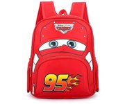 Lightning Mcqueen The Cars Print Kids Boys Cartoon Backpacks School Bag Rojo