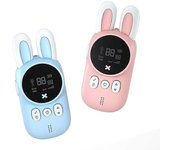 Walkie Talkies inalámbricos para niños Transmisión de sonido Juguetes interactivos Azul y rosa