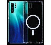 Goodcase Para Huawei P30 Pro Funda Magsafe Bolsa de aire transparente de cuatro esquinas PC a prueba de golpes + carcasa de TPU