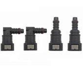 4x 9.89 Id8 Curved Fuel Line Quick Connector, filtro de ajuste Fuel Quick Connector y 90 Fuel Quick C
