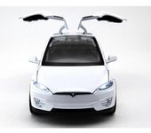 Modelo de coche Tesla Model X Suv Aleación de simulación juguete, niños regalo