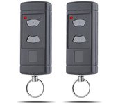 Paquete de 2 transmisores manuales para puertas de garaje para HSE2-40, HS4-40, HSM4-40, 40.685 MHz Compatible con control remoto de garaje Boris Gris