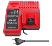 Cargador de batería de iones de litio M12-18c para Milwaukee 12v 14.4v 18v C1418c 48-11-1815/1828/1840 M18 M14 M12 Cisea Batería de litio-B5