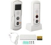 Timbre inalámbrico solar Timbre de intercomunicador de 2 vías Multifuncional Volumen antiinterferencias Ajustable Impermeable 2000m Timbre de puerta