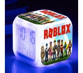 Roblox Imprimir Reloj Despertador Digital 7 Juego Que Cambia De Color Luz Nocturna Pantalla LED Adorno De Reloj De Noche Decoración Del Hogar Jugue...