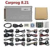 Carprog v8.21 juego completo profesional herramienta de escaneo de reparación automática 21 adaptadores función completa del coche función de resta...