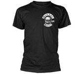 BLACK LABEL SOCIETY - BOLSILLO CON LOGOTIPO DE CALAVERA (NEGRO) Camiseta negra, delantera y trasera Prin TO4680 Tejidos cómodos de alta calidad X-L...