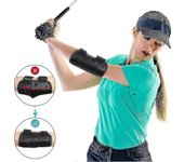 Codo de ayuda de entrenamiento de swing de golf, entrenador de swing de golf, ayuda de entrenamiento de golf de brazo recto con notificaciones de s...