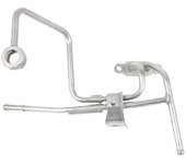Conjunto de tubería de agua del tubo de escape del turbocompresor para NAVARA D40 2008-2012 14498-EB70A 14498EB70A Plata