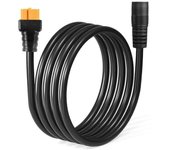 Cable de carga de panel solar hembra DC8mm DC7909 a XT60 de 14AWG DC8mm para central eléctrica Negro
