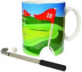 Taza de golf creativa Taza creativa Taza de cerámica divertida personalizada Copa en relieve Se puede combinar con un juego de
