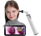 Cámara de oído de otoscopio inalámbrico con vista dual, 3.9mm 720phd Wifi Ear Scope con 6 luces LED