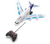 Juguetes De Avión Rc Para Niños Con Acción Bump And Go | Avión De Juguete De Acción De Airbus Con Luces Intermitentes, Sonido De Jet Real Con Luz s...