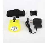 KL2.8LM (B) LED Miner Cap Light Lámpara de casco de minero Linterna frontal de minería Cuerpo amarillo