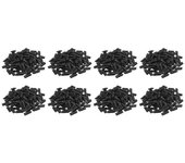 800 piezas cubiertas de micrófono desechables, cubiertas de micrófono de parabrisas, tapa protectora de micrófono de mano para Negro