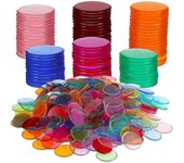 500 piezas de fichas de bingo marcadores de piezas redondas de plástico para tarjetas de juego de bingo que cuentan accesorios de juego Como se mue...