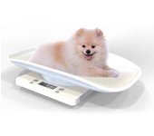 Báscula digital Báscula para bebés para bebés o animales de hasta 10 kg estilo escala blanca