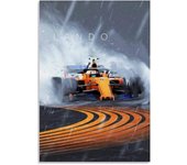 Unbrand Rompecabezas de 1000 piezas Lando Norris F1 Póster Adultos Niños Juguete de madera Juego educativo 300 Piece