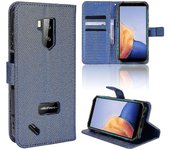 Compatible con Ulefone Armor X9 Estuche de billetera Diamond Pattern Pu Leather Cover con cierre magnético Ranuras para tarjetas-eyzi Azul