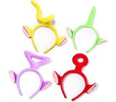 4 piezas de diadema de personaje de dibujos animados tinky, winky, po, laa-laa, dipsy disfraz de disfraces banda para el cabello accesorios de cump...