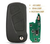 Jingyuqin 3buttons Flip plegable coche remoto llave 433mhz Id46 Pcf7946 chip para Ford Ka 2008 - 2016 con Sip22 Blade 1838586 clave completa