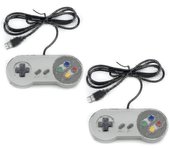Pack De 2 Controladores Snes - Usb Retro Gaming Joypads Para PC Ordenador Mac Raspberry Pi Wii U